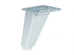 Опора регулируемая изогнутая GIFF Corner Н=90 белый матовый