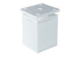 Опора регулируемая квадратная GIFF NA02-U Н=60 белый матовый