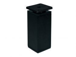 Опора регулируемая квадратная GIFF NA02-U Н=100 черный матовый