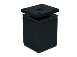 Опора регулируемая квадратная GIFF NA02-U Н=60 черный матовый