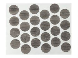 Заглушка минификса самоклеющаяся Weiss d=20 дуб серый (24 шт) (0324)