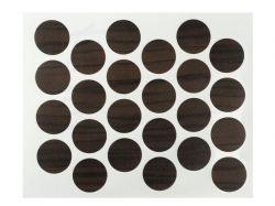 Заглушка минификса самоклеющаяся Weiss d=20 орех латинский (24 шт) (2620)