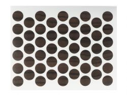 Заглушка конфирмата самоклеющаяся Weiss d=14 орех латинский (50 шт) (2620)