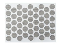 Заглушка конфирмата самоклеющаяся Weiss d=14 дуб клабхаус серый (50 шт) (079)