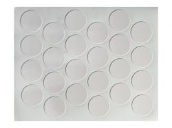 Заглушка минификса самоклеющаяся Weiss d=20 камель бежевый (24 шт) (216)