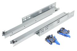 Напрямна прихованого монтажу повного висування з відштовхувачем 3D Forte GIFF PRIME (16-19мм) L=450