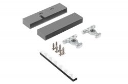 Кріплення передньої панелі GIFF PRIME FlatBox 3D H=84 (комплект 2 шт) графіт