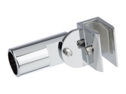 Соединитель стекло-труба 19 мм регулируемый GIFF полированный хром