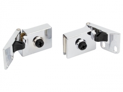 Петля для скла з фіксатором GIFF хром (2 шт.)