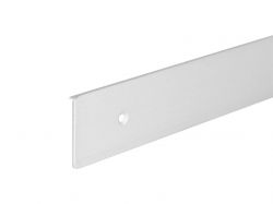 Заглушка стільниці торцева права U-закруглена GIFF 38х600 R-3 алюміній