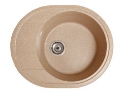 Мийка штучний камінь Solid КОМФИ 580х470 латино беж (без отвору під змішувач)