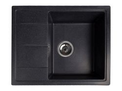 Мойка искусственный камень Solid 580х470 Силика антрацит (без отверстия под смеситель)