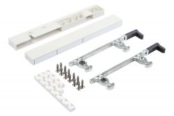 Кріплення передньої панелі GIFF PRIME FlatBox 3D H=199 (комплект 2 шт) білий