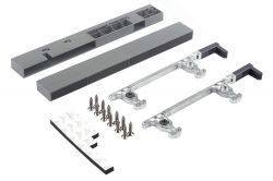 Кріплення передньої панелі GIFF PRIME FlatBox 3D H=199 (комплект 2 шт) графіт