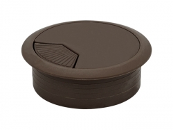 Заглушка кабельная пластиковая GIFF коричневый