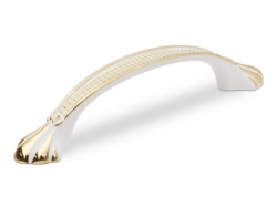 Ручка скоба GIFF 8/176/96 білий/золото