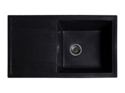 Мойка искусственный камень Solid ТОТАЛ 860х510 антрацит (без отверстия под смеситель)