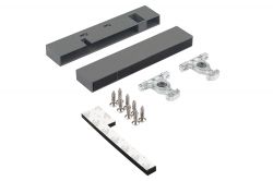 Кріплення передньої панелі GIFF PRIME FlatBox 3D H=116 (комплект 2 шт) графіт