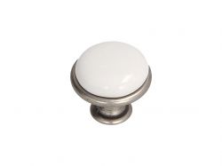 Ручка кнопка Gamet GP19-GA011-WHT-0 патинований нікель