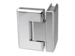 Петля 90° цинк. сплав стекло-стекло GIFF 304Zn полированный хром