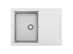 Мойка искусственный камень Elleci 680x500 Easy 135 Bianco Titano G68