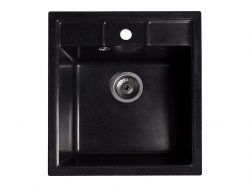 Мойка искусственный камень Solid БРИЗ 460х515 антрацит (с отверстием под смеситель)