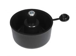 Опора регулируемая полукруглая GIFF UA Н=27 черный