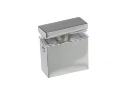 З'єднувач скло-труба 30x10 мм наскрізний GIFF 318+ полірований хром