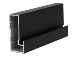 Фасад з профілю Е4 чорний браш (без наповнення)