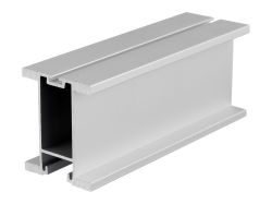 Профіль вертикальний закритий з пазом під щітку Slider HARD L=5300 срібло