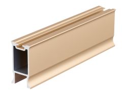 Профіль вертикальний закритий з пазом під щітку Slider LINE L=5300 золото