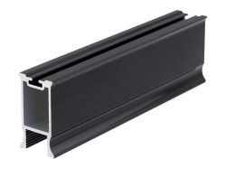 Профіль вертикальний закритий з пазом під щітку Slider LINE L=5300 венге глянець