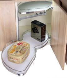 Раціональний кут лівий GIFF Wing фасад 450 хром