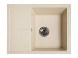 Мойка искусственный камень Solid 580х470 Силика капучино (без отверстия под смеситель)