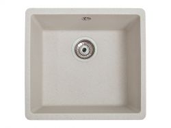 Мойка искусственный камень Solid Вега 440х420 белый песок (под столешницу)