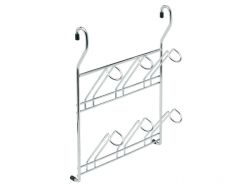 Полка к рейлингу d=16 для стаканов двойная GIFF хром