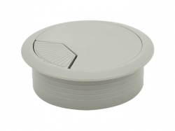 Заглушка кабельная пластиковая GIFF серый