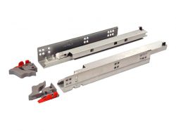 Направляющая скрытого монтажа частичного выдвижения c доводчиком WP Clip HAFELE (19 мм) L=350 (433.06.537)