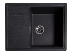 Мойка искусственный камень Solid ОПТИМА 650х510 антрацит (без отверстия под смеситель)