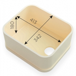 Мойка из акрилового камня №422 (Барокко-T)(TriStone)