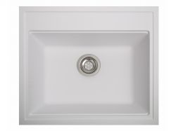 Мойка искусственный камень Solid ГРОСС 600х520 белый песок (без отверстия под смеситель)