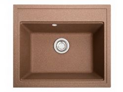 Мойка искусственный камень Solid ГРОСС 600х520 терракот (без отверстия под смеситель)