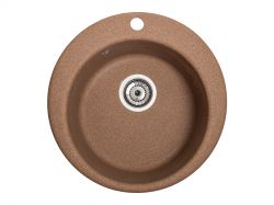Мийка штучний камінь Solid Поні D475 теракот (з отвором під змішувач)