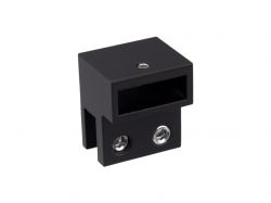 З'єднувач скло-труба 30x10 мм торцевий GIFF 311 чорний матовий