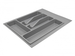 Лоток для столових приладів Volpato 390х490 сірий
