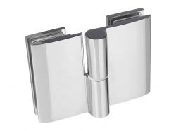 Петля скло-скло права GIFF Glass Premio ANCONA полірований хром з підйомним механізмом