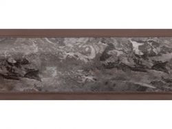 Плінтус Rehau 118 96102 Мармур Чиполліно чорно-мідний 609708 L=4200