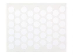 Заглушка на конфірмат самоклеюча Weiss d=14 білий глянець (50 шт) (311)