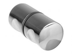 Ручка-кноб кругла GIFF Glass 246 полірований хром