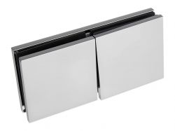 Конектор GIFF Glass Premio MILANO скло-скло 180° полірований хром